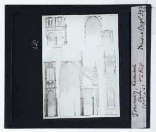 Tournai, Kathedrale Notre-Dame : Aufrisse