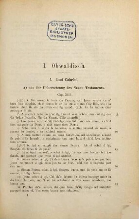 Rhätoromanische Chrestomathie : Texte, Anmerkungen, Glossar, 1