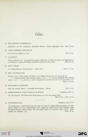 Glas (Nr. 55-69)