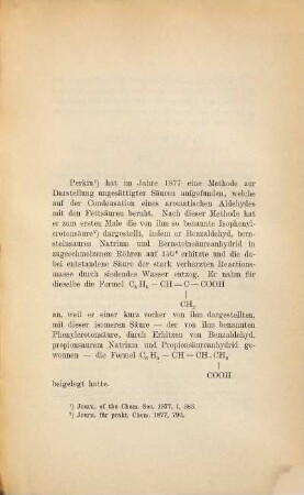 Über einige Derivate der Isophenylcrotonsäure