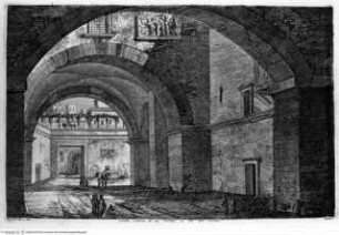 I monumenti più interessanti di Roma ..., Tafel 11: Via dell'Anima, interno di un cortile