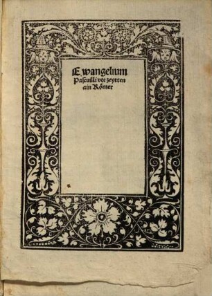 Ewangelium Pascuilli vor zeytten aien Römer