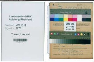Entnazifizierung Leopold Thelen , geb. 26.06.1904 (Schlosser)