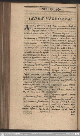 Index Verborum