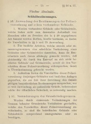 Fünfter Abschnitt. Schlußbestimmungen