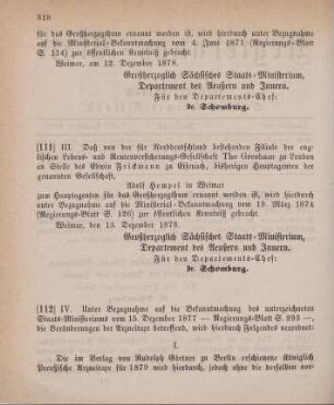 112. Ministerial-Bekanntmachung, die Veränderungen der Arzneitaxe betreffend