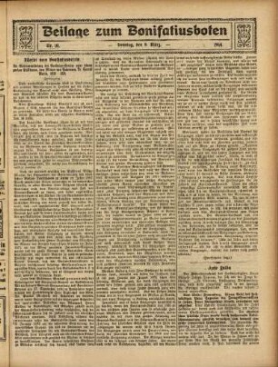 Ausgabe vom Sonntag, den 08. März 1914.