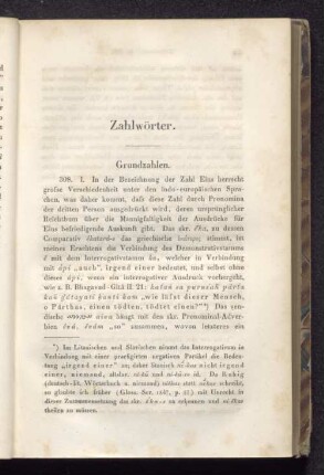 Zahlwörter.