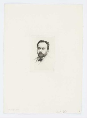Bildnis Émile Zola