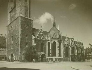 Braunschweig, Martinikirche, Ansicht von Südwesten mit Annenkapelle