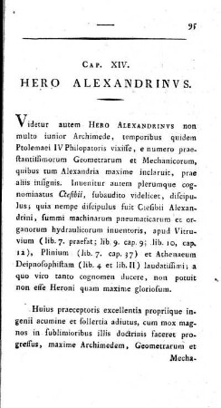 Cap. XIV. Hero Alexandrinus.