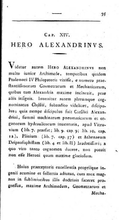 Cap. XIV. Hero Alexandrinus.