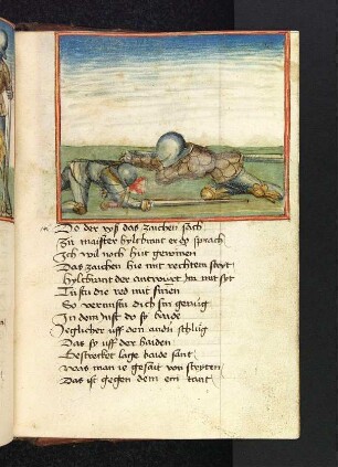 Hildebrand und Sigenot strecken sich gegenseitig nieder.