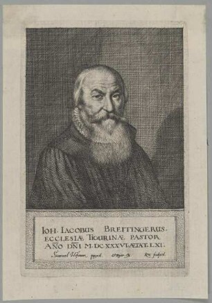 Bildnis des Ioh. Iacobus Breitingerus