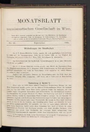 Nr. 26. September 1885