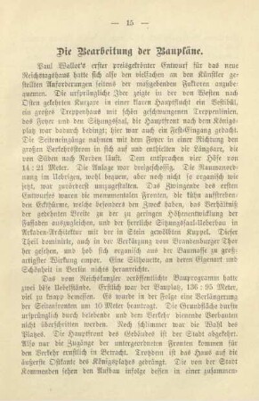 Die Bearbeitung der Baupläne