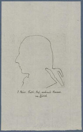 Bildnis des J. Heinr. Füssli
