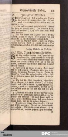 Gottesdiensts-Lieder.