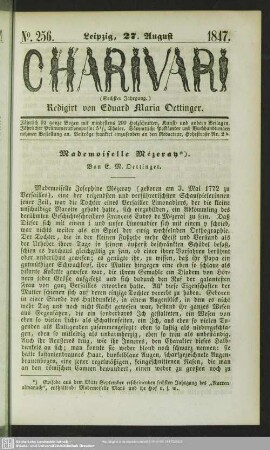 Mademoiselle Mézeray