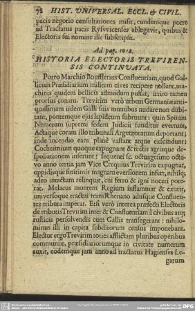 Historia Electoris Trevirenis Continuata
