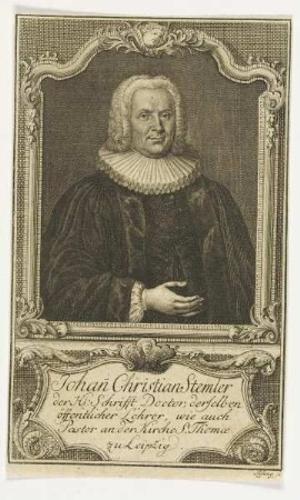 Bildnis des Johann Christian Stemler