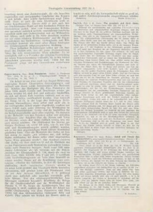 6 [Rezension] Smith, John Merlin Powis, The prophets and their times