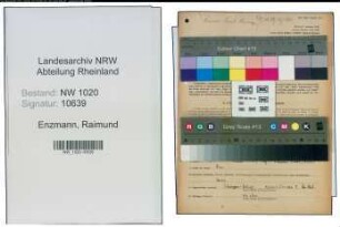 Entnazifizierung Raimund Enzmann , geb. 16.04.1901 (Angestellter)