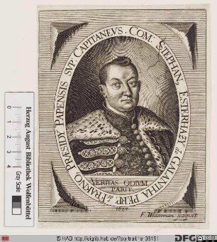 Bildnis Stephan (István) Eszterházy (von Galántha)