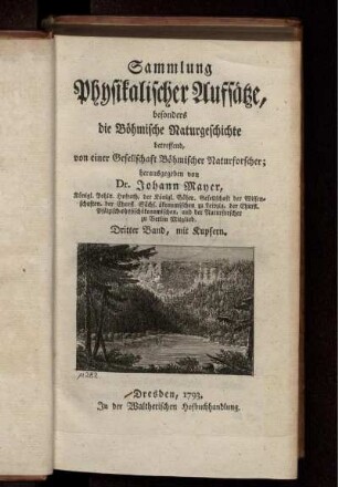 3: Sammlung physikalischer Aufsätze, besonders die böhmische Naturgeschichte betreffend. 3