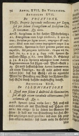 Articulus XIIX. [XVIII.] De Illuminatione