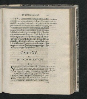 Caput XV. De Litis Contestatione.