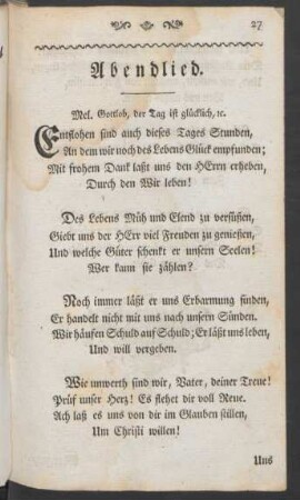 Abendlied