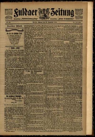 Zweite Ausgabe vom Montag, den 31. Dezember 1906.