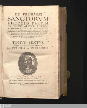Tomvs Sextvs: Complectens Sanctos Mensivm Novembris Et Decembris