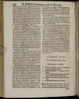 Titulus XXXI. [ - ] Titulus XXXIV.