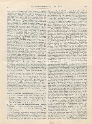 425-428 [Rezension] Diehl, Wilhelm, Beiträge zur Hessischen Kirchengeschichte. I. Band, Heft 1