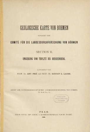 Archiv für die naturwissenschaftliche Landesdurchforschung von Böhmen, 10,1. 1895