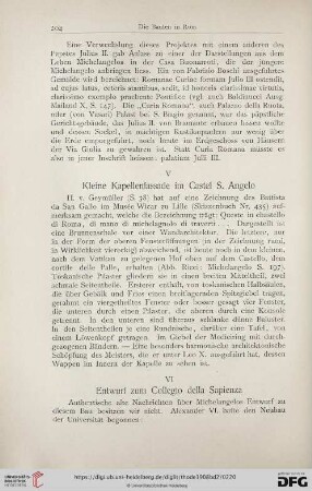 VI Entwurf zum Collegio della Sapienza