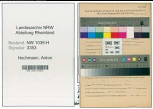 Entnazifizierung Anton Hochmann , geb. 18.05.1902 (Stricker)
