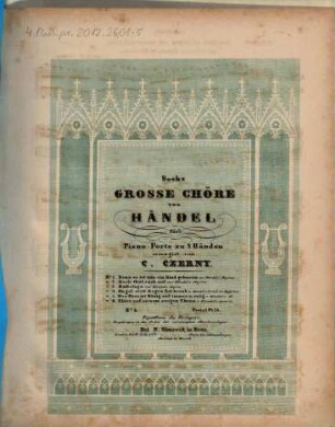 Sechs große Chöre, 5. Der Herr ist König auf immer und ewig : aus Händel's Israel in Egypten