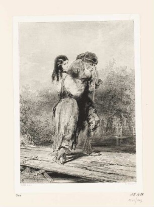 Piété Filiale, Blatt 67 der Folge "Les Artistes Contemporains"