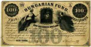 Geldschein, 100 Dollar, 1.7.1852