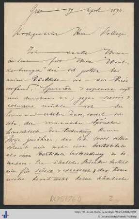 Brief, 19.04.1894