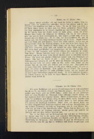 Tschamba, den 26. Oktober 1904.