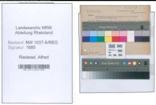 Entnazifizierung Alfred Riedesel , geb. 00.00.0000 ()