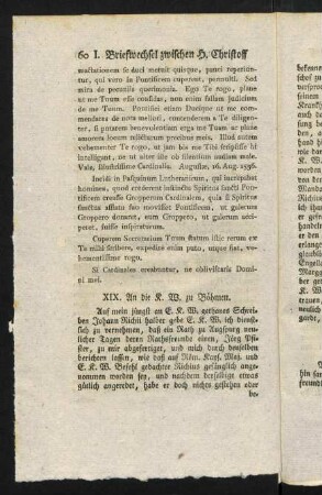 60-72, Briefe XIX-XXX