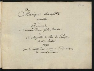 Musique champêtre; Coro, orch