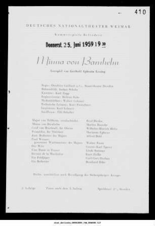 Minna von Barnhelm