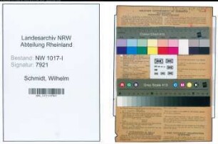 Entnazifizierung Wilhelm Schmidt , geb. 17.04.1900 (Kaufmaennischer Angestellter)