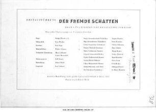 Der fremde Schatten